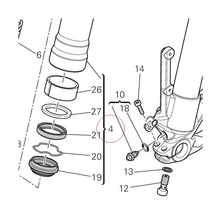Fork outer tube 34920771A