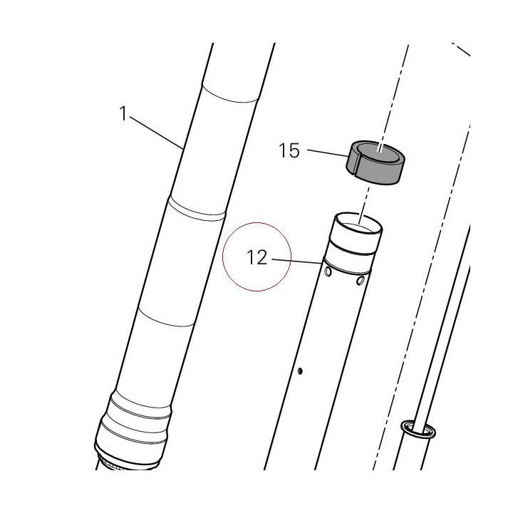 Complete right slider 34921021A