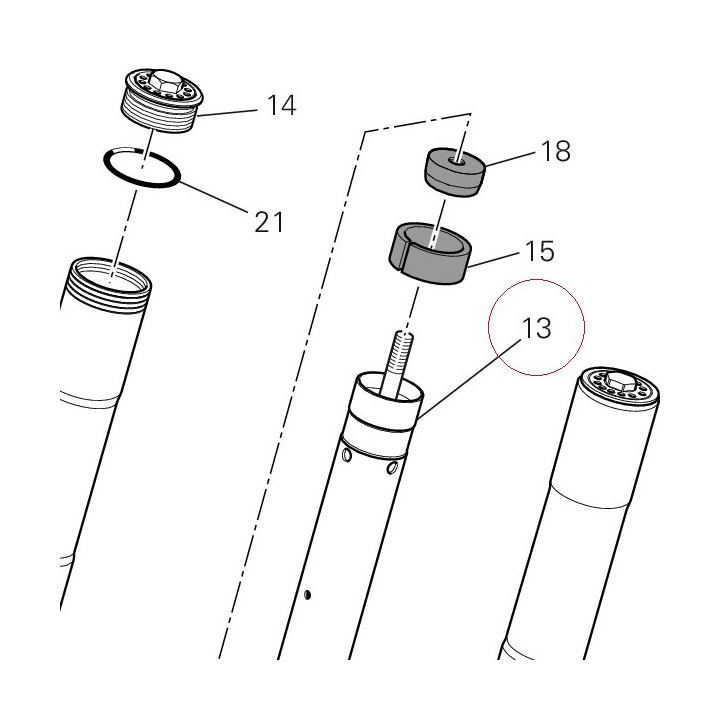Complete left slider 34921031A