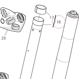 Complete left slider 34921071A