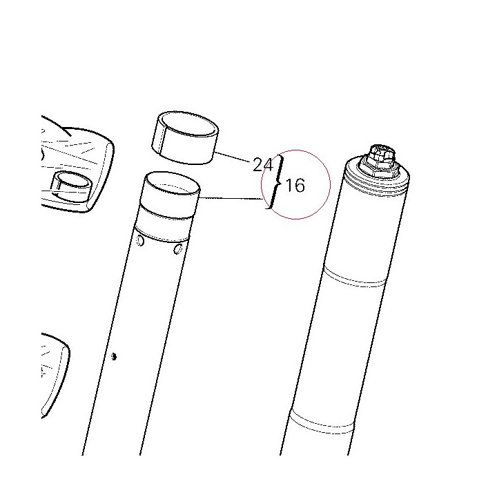 Complete left slider 34921131A