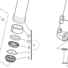Stanchion tube 34921341A