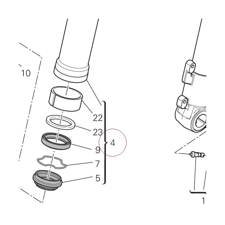 Stanchion tube 34921341A