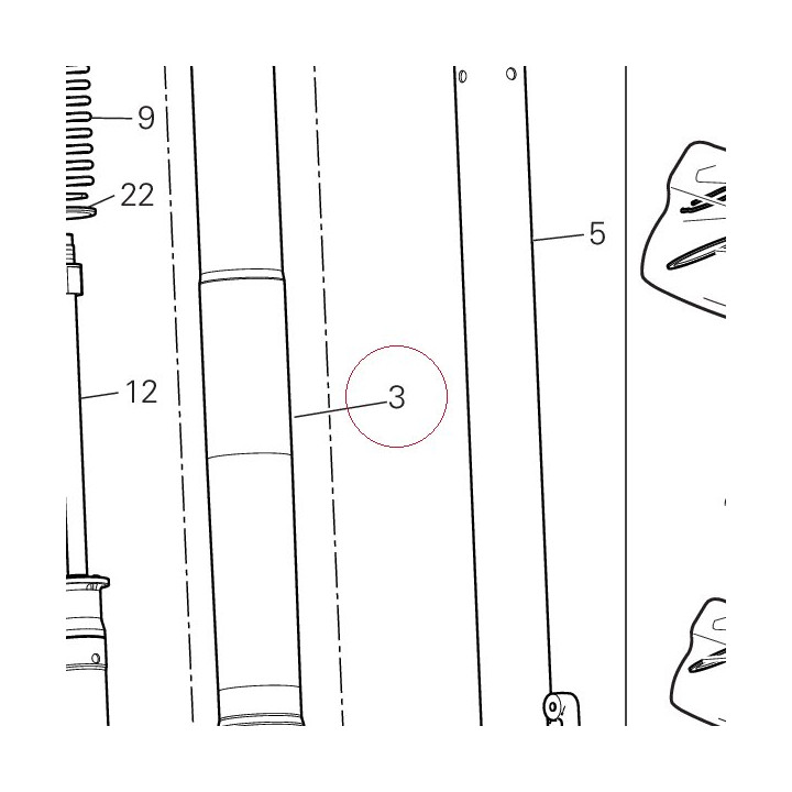 Fork outer tube 34921371A