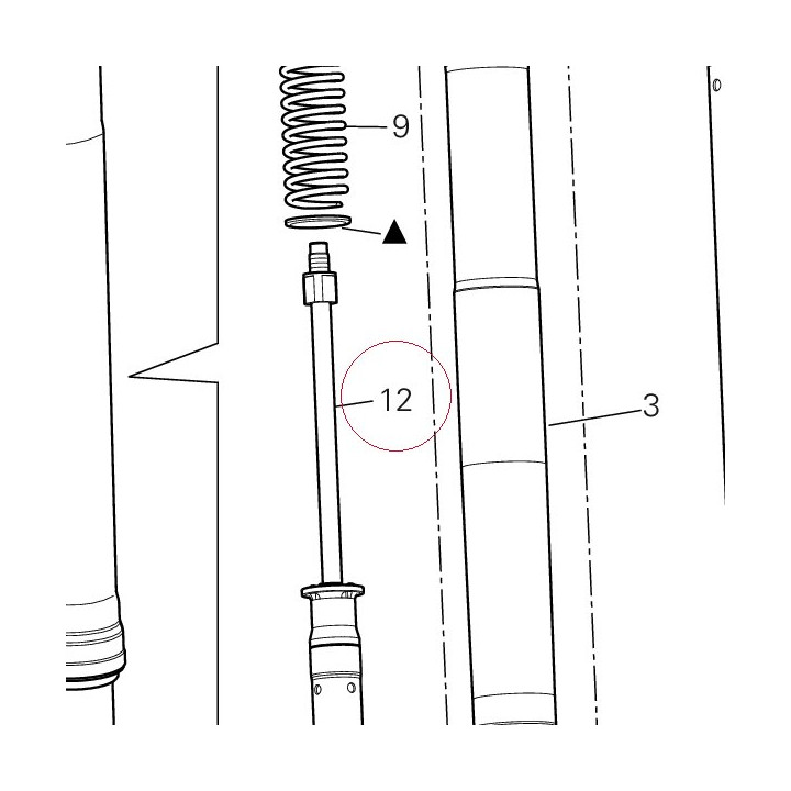 Cylinder-set-fork, right 34921481A