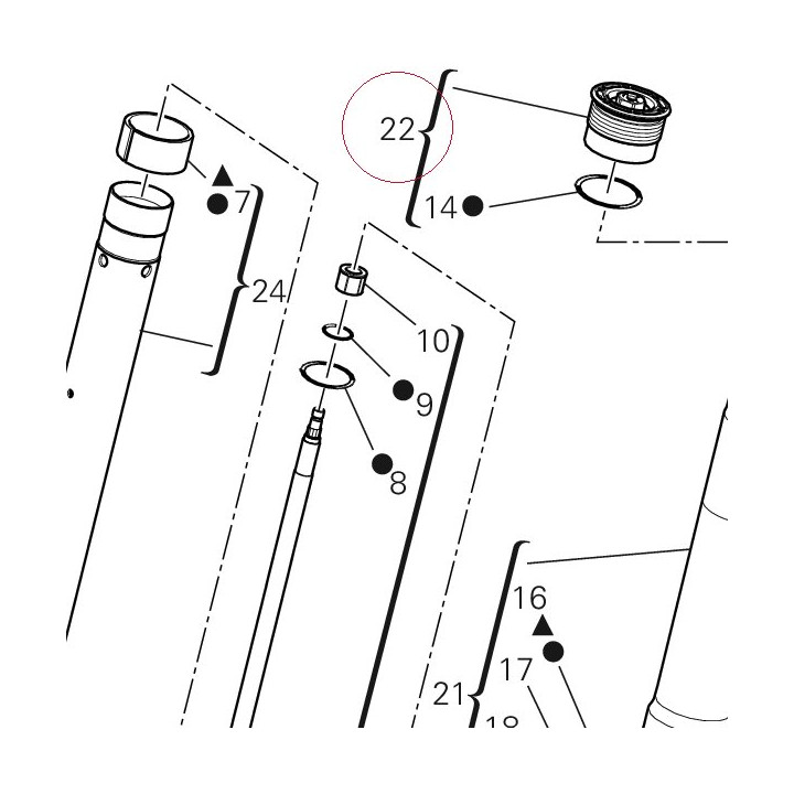 Left complete cap 34921541A