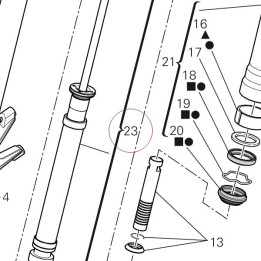 Complete pumping element, left 34921551A