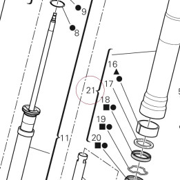 Fork outer tube 34921561A