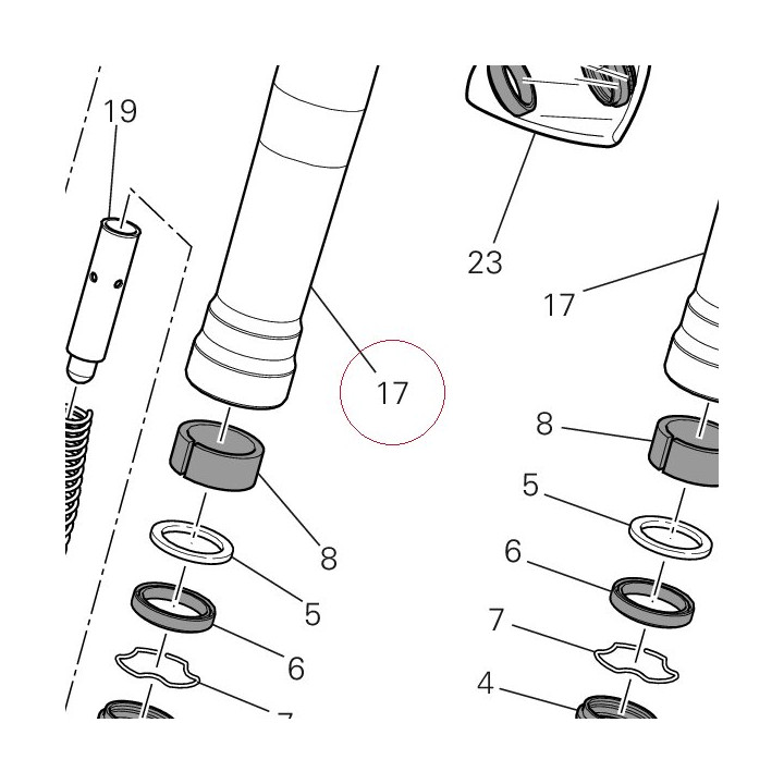 Stanchion tube 34921601A