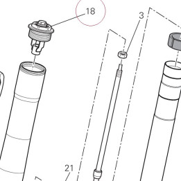 Cap, fork top 34921711A
