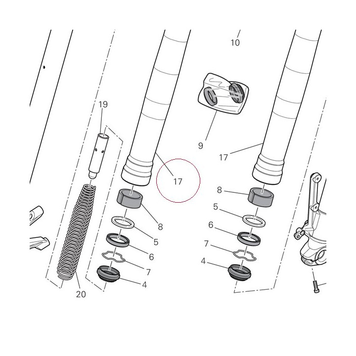 Stanchion tube 34921831A