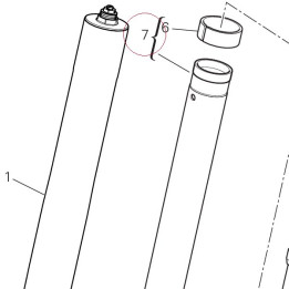 Complete right slider 34921901A