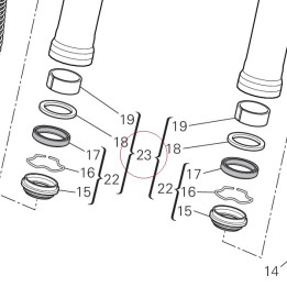 Front fork overhaul set 34921941A