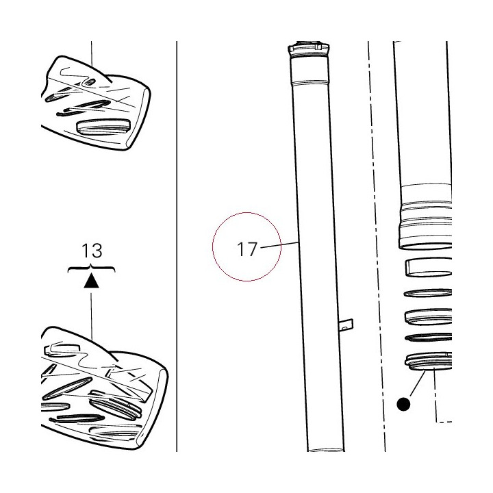 Cylinder-set-fork, left 34921961A