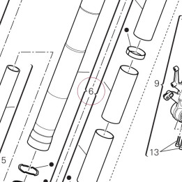 Stanchion tube 34922091A
