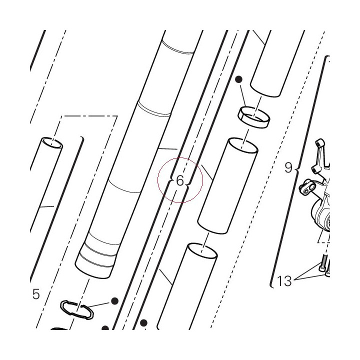 Stanchion tube 34922091A