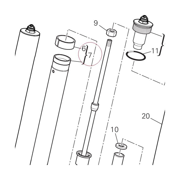 Complete right slider 34922191A