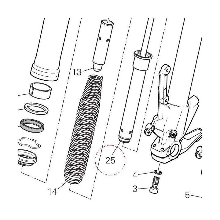 Complete pumping element, left 34922221A
