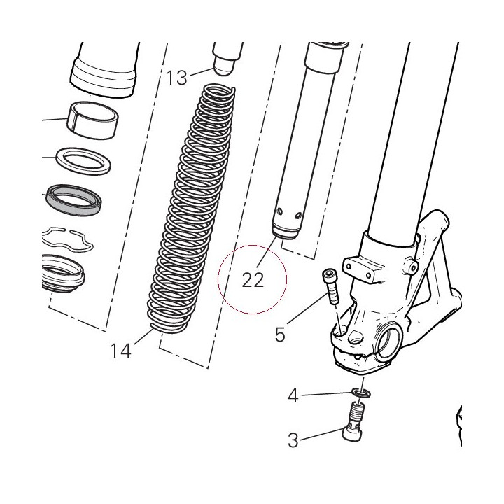Complete pumping element, left 34922391A
