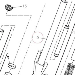 Fork bottom end + sleeve unit (l.h.) 34922521A
