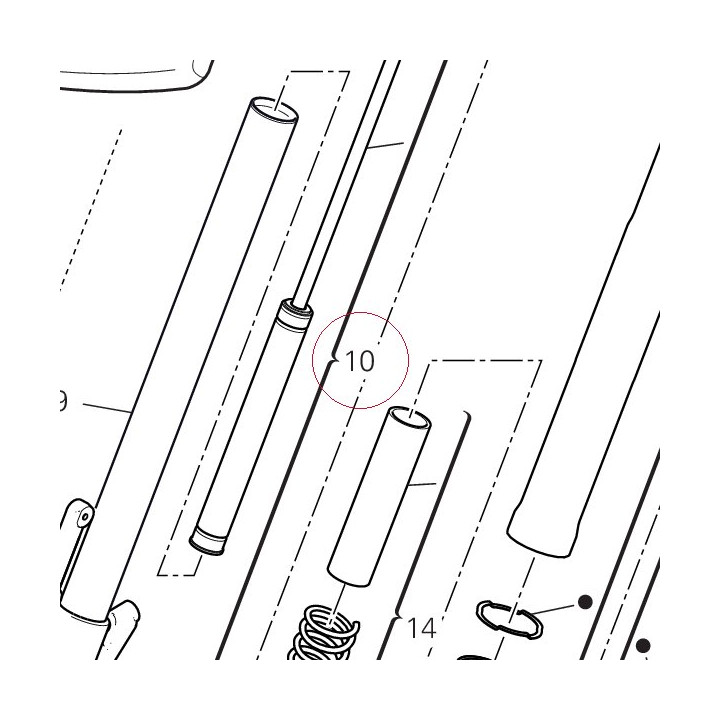 Complete pumping element, left 34922541A