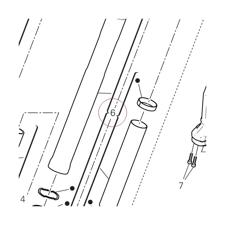 Stanchion tube 34922581A