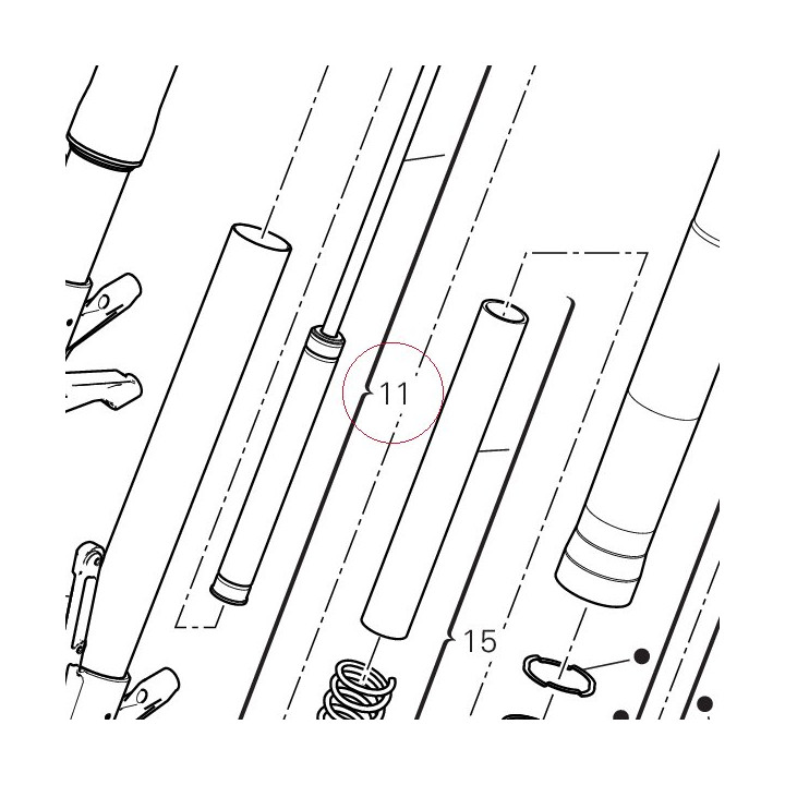 Complete pumping element, right 34922801A