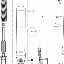 Complete left slider 34922871A