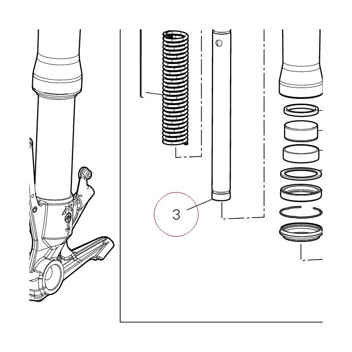 Cylinder-set-fork, right 34922881A