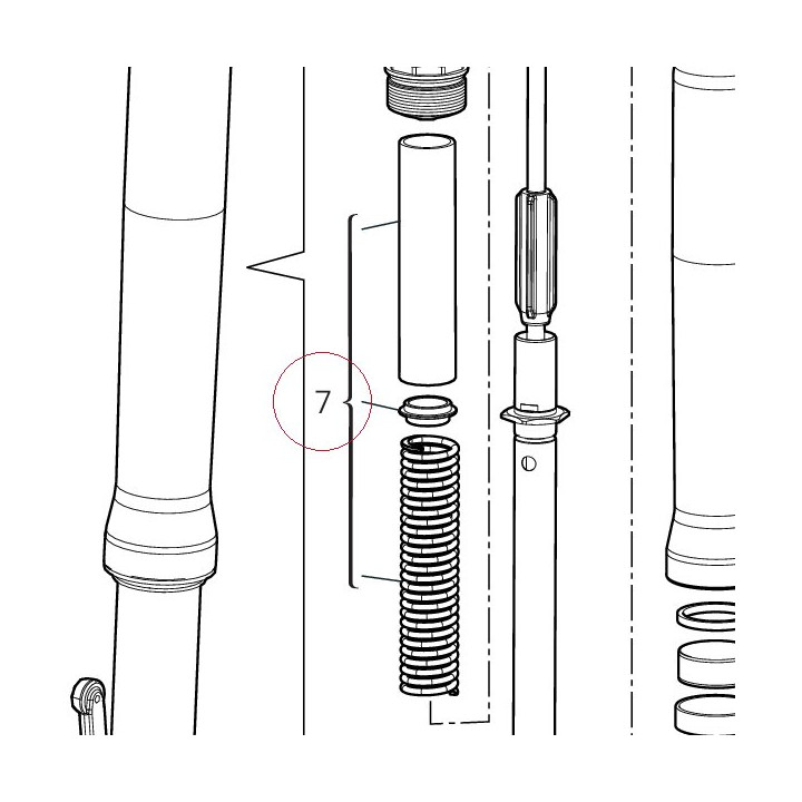 Fork spring kit 34922921A