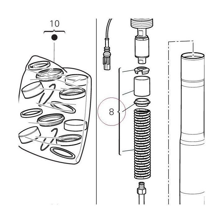 Fork spring kit 34922931A