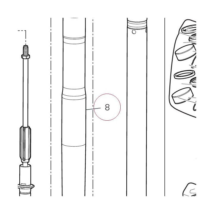 Fork outer tube 34923021A