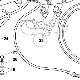 Handlebar bracket, lower 36010101B