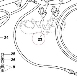 Handlebar bracket, lower 36010101C