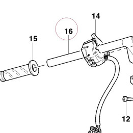 Left half-handlebar 36010151D
