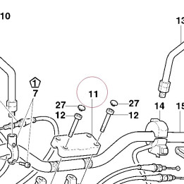 Handlebar bracket, upper 36010161C