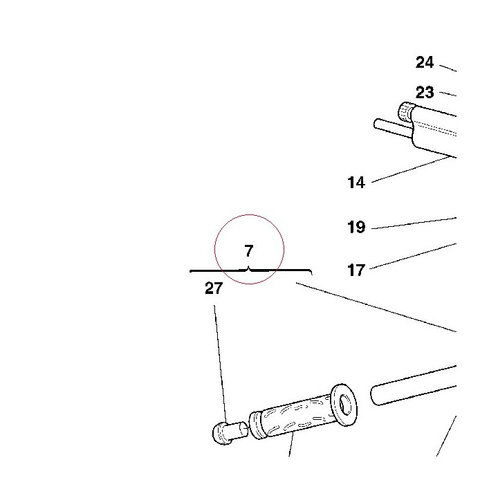 Left half-handlebar 36010173C