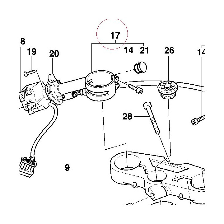 Left half-handlebar 36010251A