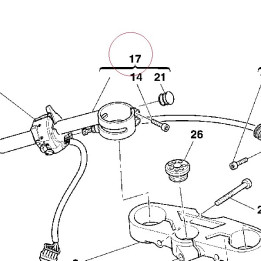 Left half-handlebar 36010381A