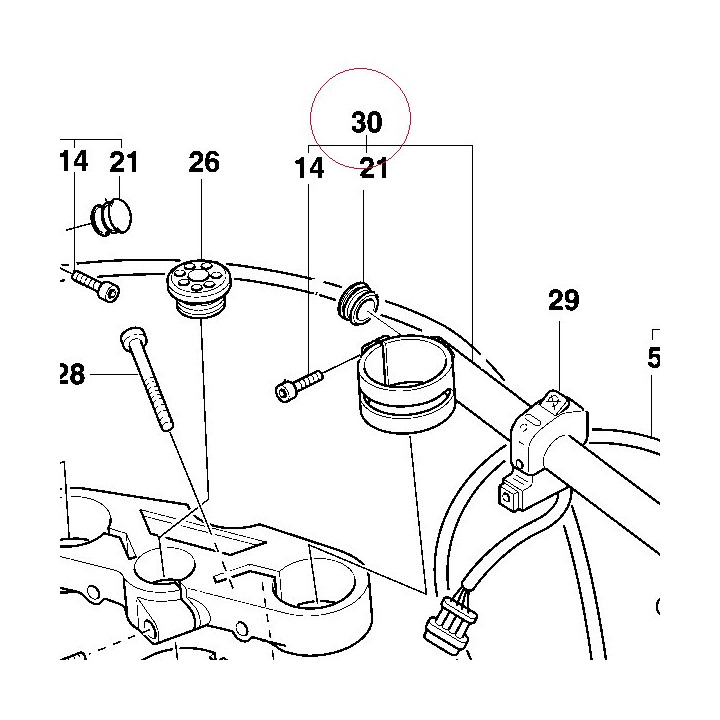 Right half-handlebar 36010391A