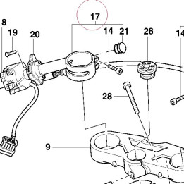 Left half-handlebar 36010401A