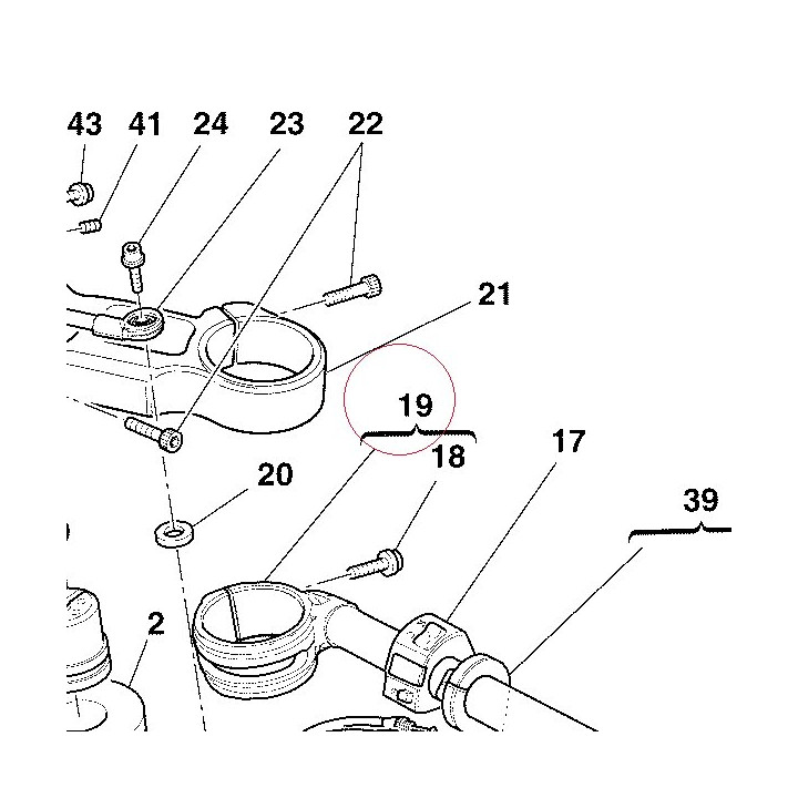Right half-handlebar 36010431A