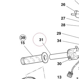 Left half-handlebar 36010441A