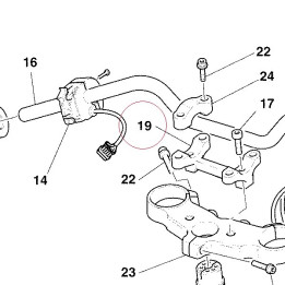 Holder, handle lower 36010461B