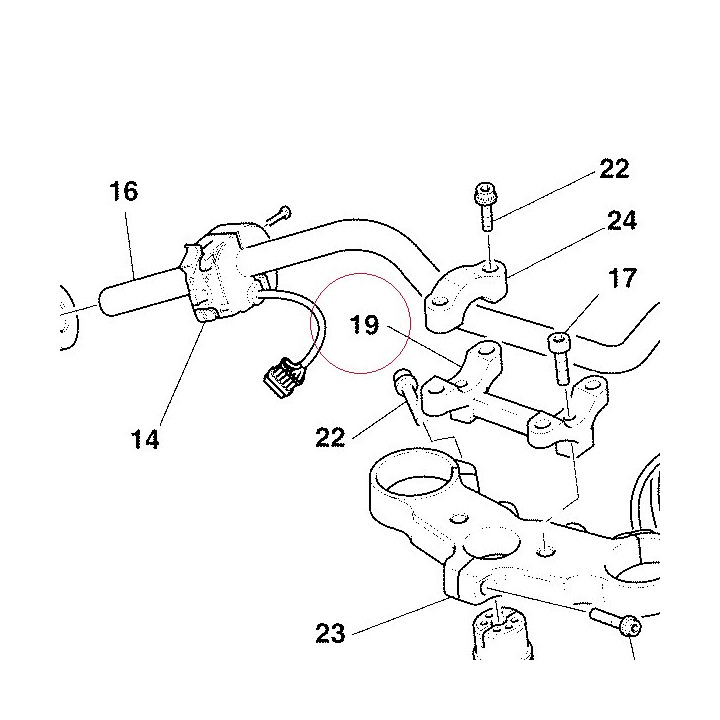Holder, handle lower 36010461B