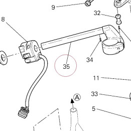 Left half-handlebar 36010711A