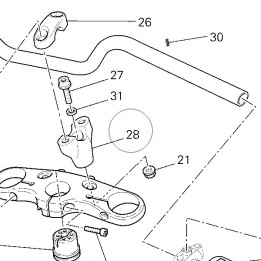 Holder, handle lower 36010831A