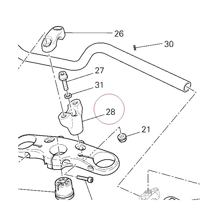 Holder, handle lower 36010831A