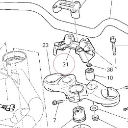 Holder, handle lower 36010881A