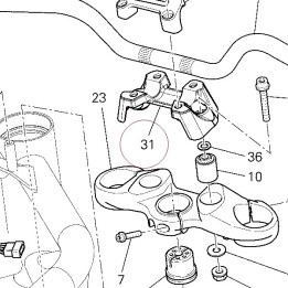 Holder, handle lower 36010981A